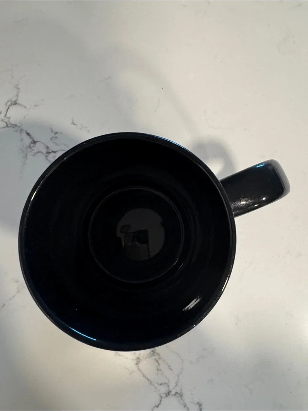 Source Unknown Black & Orange Cat Moon Ceramic Coffee Mug